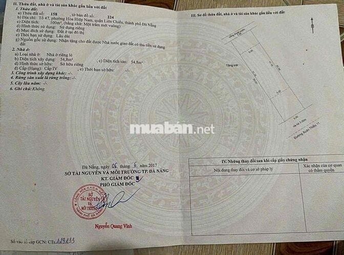 Bán đất tặng nhà c4 MT Xuân Thiều 11