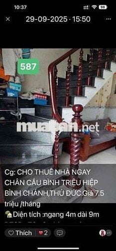 nhà 1 lầu 2pn2wc ngay chân cầu bình triệu