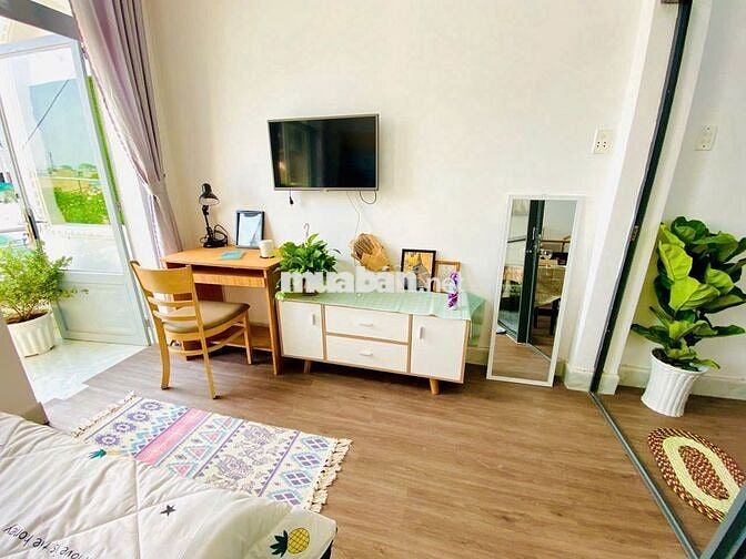 CHO THUÊ CĂN HỘ FULL NỘI THẤT 1PN CÓ BAN CÔNG RỘNG RÃI-BÌNH THẠNH