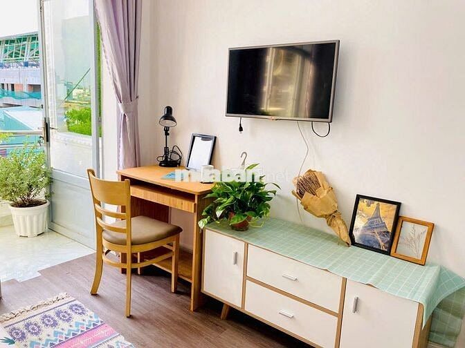 CHO THUÊ CĂN HỘ FULL NỘI THẤT 1PN CÓ BAN CÔNG RỘNG RÃI-BÌNH THẠNH