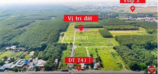 ĐẤT TIỀM NĂNG SÁT VISIP2 CHÁNH PHÚ HÒA BẾN CÁT BÌNH DƯƠNG GIÁ ĐẦU TƯ 