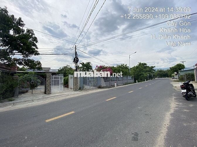 Bán nhà đất 331m2 MT Hương Lộ 62,ngay Cụm CN Diên Thọ VNC, Diên Khánh