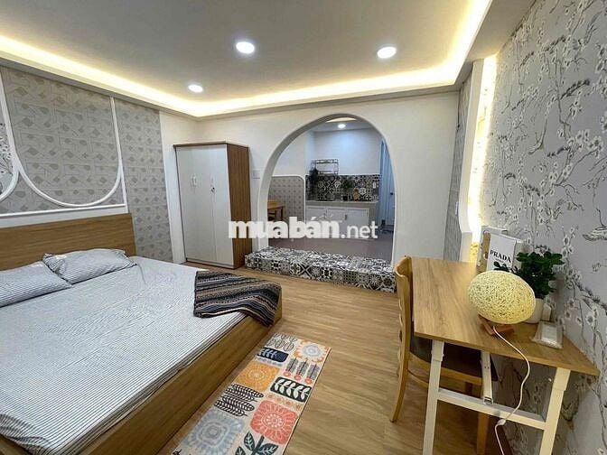 Căn hộ 1PN mới full nội thất tách bếp ở Chu Văn An Bình Thạnh