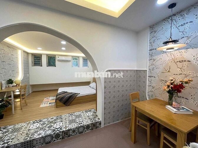 Căn hộ 1PN mới full nội thất tách bếp ở Chu Văn An Bình Thạnh