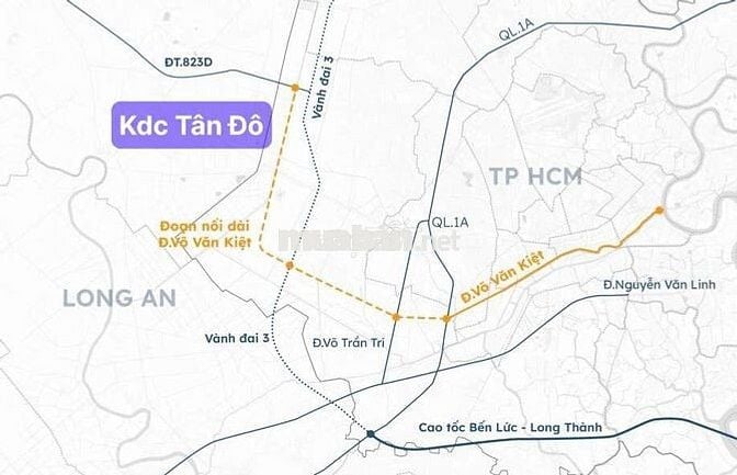 Tôi chính chủ bán lô đất đẹp Tân Đô-Đức Hoà kề hồ cảnh quan, giá tốt.