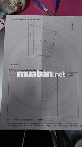 Bán nền rộng 350m2 hẻm bờ kè gạch cam giá chưa tới 1 tỷ