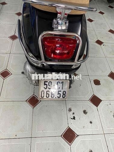 xe vespa đen đầu nồi zin