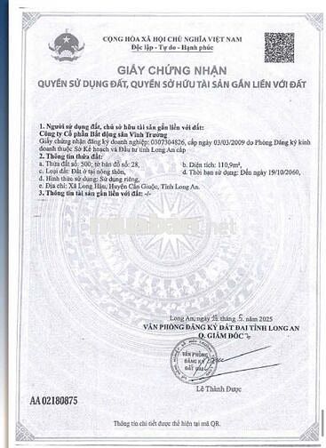 Đất nền The 826EC công chứng ra sổ ngay khi thanh toán 30% vay NH 70%