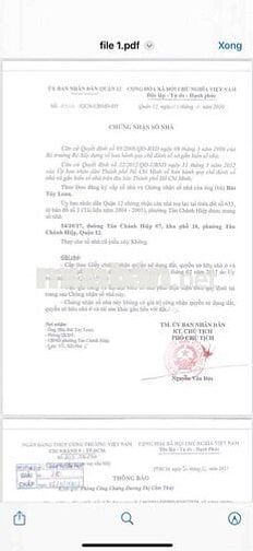 bán nhà cấp 4 tân chánh hiệp 07