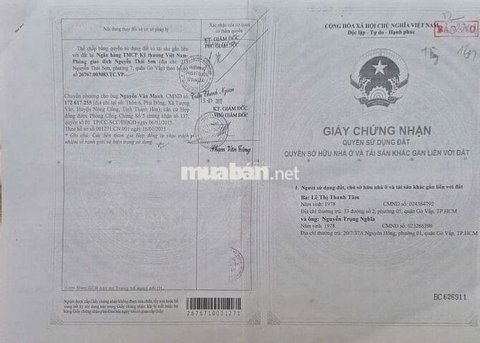 CHÍNH CHỦ CẦN Bán NHÀ 1 TRỆT 1 LẦU đường Hà Huy Giáp,Thạnh Lộc, Q.12