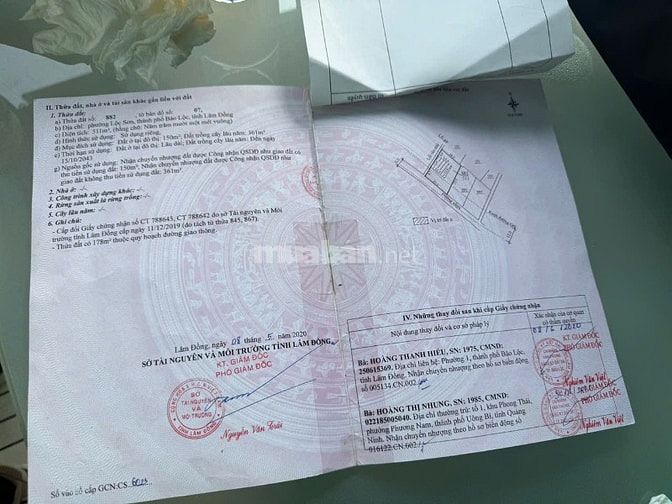 CHỈ CẦN 2,8 TỶ MUA ĐƯỢC CĂN NHÀ 511M NGAY TRUNG TÂM TP BẢO LỘC