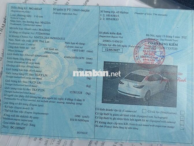 Mazda 2 2020 Cực chất 3,8 vạn km, lên 30 triệu đồ