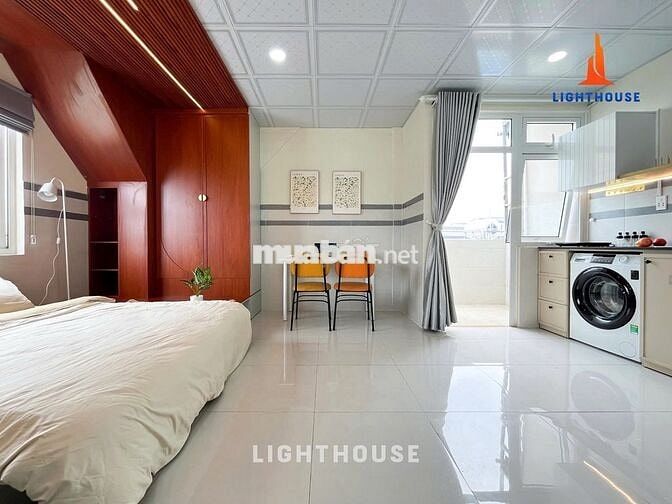 STUDIO 1PN BAN CÔNG  FULL NỘI THẤT  MÁY GIẶT RIÊNG  ĐẶNG THÙY TRÂM