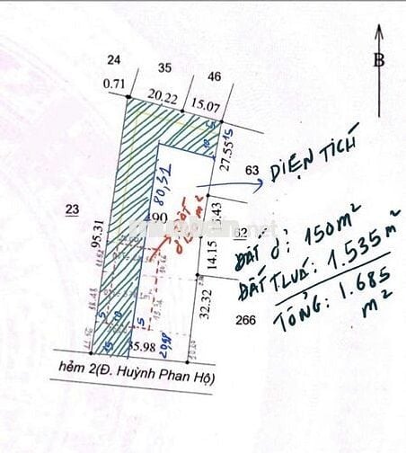 🔥Bán Đất Đầu Hẽm Vừa Thổ Vừa Vườn – Huỳnh Phan Hộ, TP.Sóc Trăng