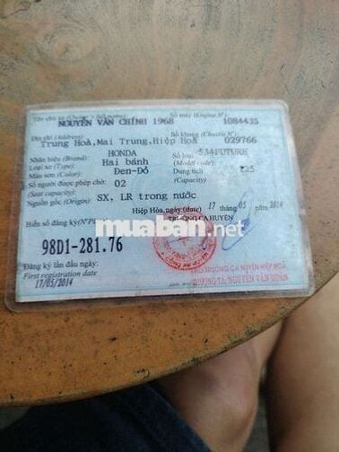 Cần bán chiếc future mập Fi có giấy