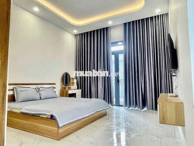 Nhà Vila Phan Huy Ích 6x18m Ngay EMART 3PN 3WC Full Nội Thất 18tr