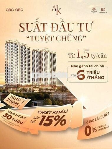 Căn hộ A&K Tower chỉ với 150 triệu ký HĐMB, góp mỗi tháng 6tr gồm VAT