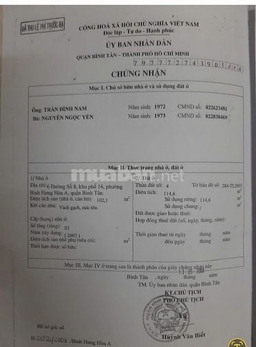 Bán 2 căn nhà mặt tiền, ngã 4 Bốn Xã và Vĩnh Lộc A, Bình Chánh