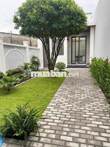 NHÀ SÂN VƯỜN MẶT TIỀN ĐƯỜNG NHỰA GẦN CẦU CÁI CAM 2 TRƯỜNG AN