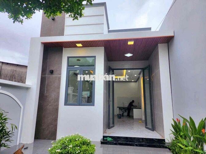 NHÀ SÂN VƯỜN MẶT TIỀN ĐƯỜNG NHỰA GẦN CẦU CÁI CAM 2 TRƯỜNG AN