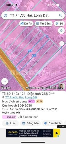 Mở bán 15 lô đất tại Phước Hải - Tp Hồ Chí Minh giá chỉ 10tr/m2