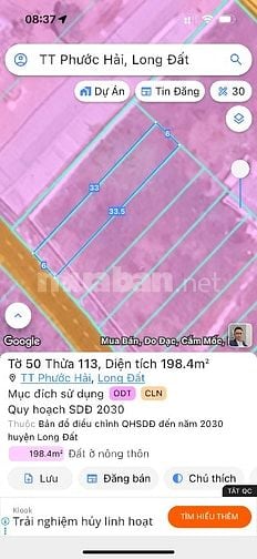 Mở bán 15 lô đất tại Phước Hải - Tp Hồ Chí Minh giá chỉ 10tr/m2