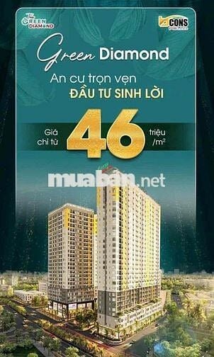 Căn hộ 54m2 2PN khu đô thị Bcons City TPHCM