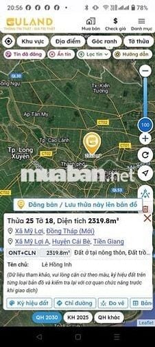 Cần bán vườn đang trồng sầu riêng đất mới cải tạo rất đẹp