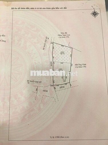 Đất góc 2MT Lê Hồng Phong 583m2