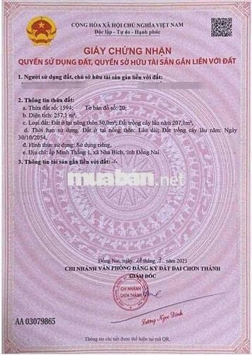 500m2 - Sẵn thổ cư - Ngay trường học - Xây dựng tự do - ký cc ngay