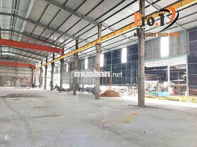 Cho thuê xưởng có sẵn cẩu trục,Trạm điện 2000kva ,gần KCN thanh Phú