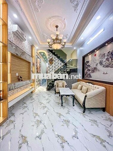 NHÀ MỚI ĐẸP ĐẦY ĐỦ NỘI THẤT KHU DÂN CƯ CỬU LONG