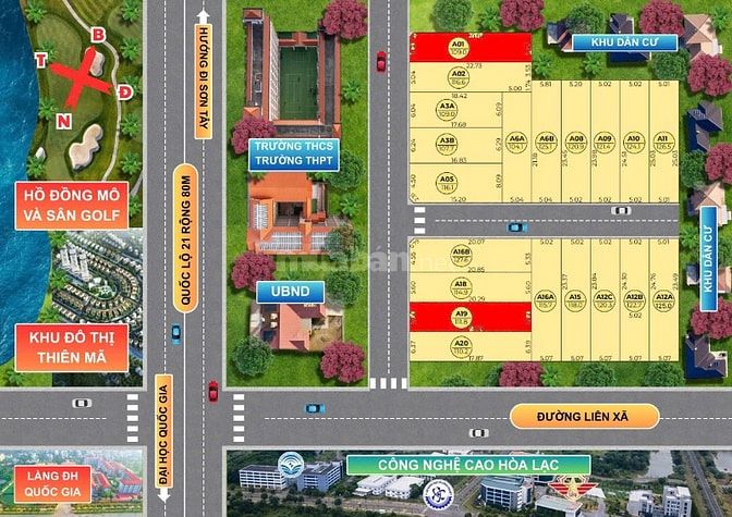 Nóng Bán khu đất nền Láng Hòa Lạc 