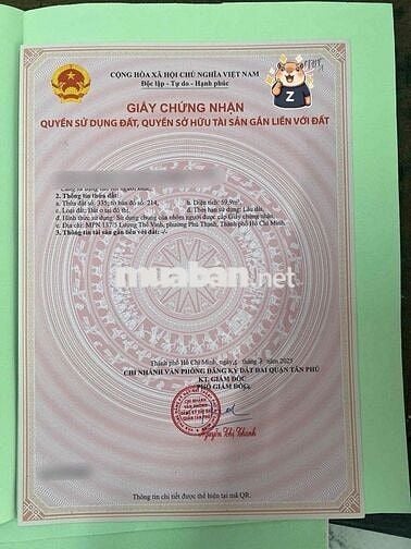 ĐẤT PHÂN LÔ FO CHÍNH CHỦ  LƯƠNG THẾ VINH