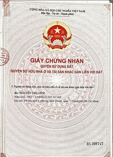 Bán Nhà Hẻm 320 Nguyễn Văn Linh, P.Bình Thuận Quận 7, Hẻm Xe Hơi thông