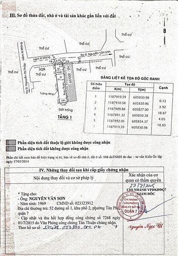 Bán Nhà Hẻm 320 Nguyễn Văn Linh, P.Bình Thuận Quận 7, Hẻm Xe Hơi thông