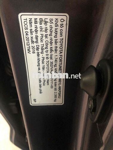 Toyota Fortuner 2016 2.7V 4x4 AT - 63648 km