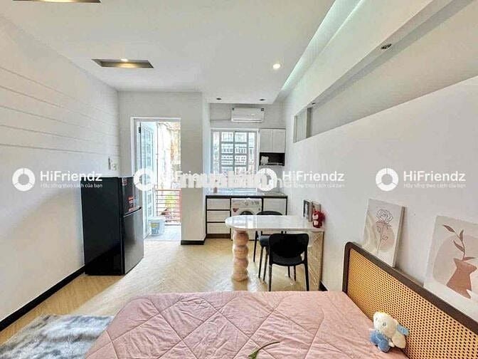 Cho thuê căn hộ Studio Ban công, máy giặt riêng Q1 gần cầu Ông Lãnh