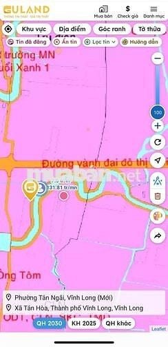 CẦN BÁN NỀN THỔ CƯ GIÁ TỐT, ĐẤT PHƯỜNG TÂN NGÃI - TỈNH VĨNH LONG