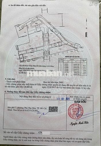 Bán đất thổ cư MTNB 8m VõThịPhải(Q.12). Sổ hồng (8x15)120m2. 7,5tỷ TL