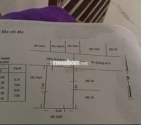 NHÀ 3 TẦNG  — ĐƯỜNG SỐ 4 PHƯỜNG AN LẠC A(5m x 8m)