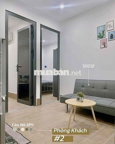 Chung cư mini Full nội thất 2 phòng ngủ lớn có sân vườn kế cầu Chữ Y