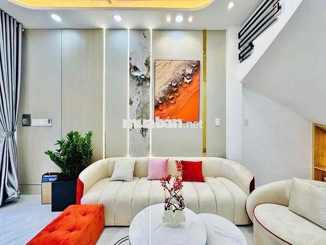 🍀 NHÀ ĐẸP KHU ĐỒNG BỘ VIP – FULL NỘI THẤT   🌟 3 TẦNG SÂN THƯỢNG – 4PN