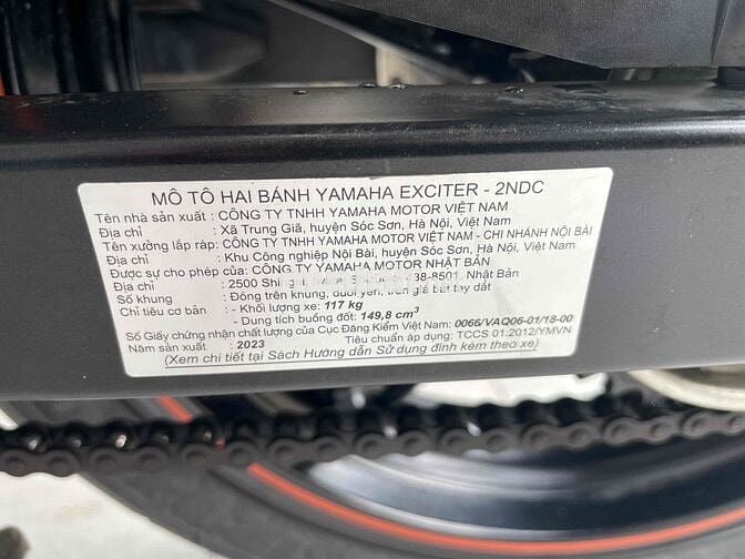 Yamaha Exciter 150 2023 chính chủ