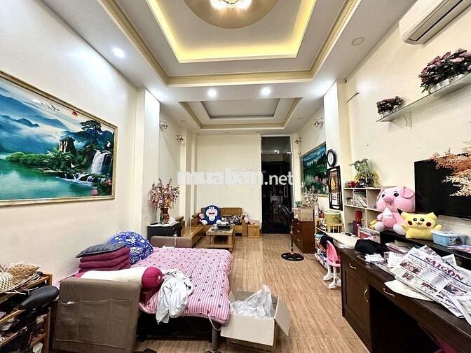 Gần mặt tiền, hẻm ô tô, 80m2, ngang 4.3m, 5 tầng, 5pn, nguyễn xí, Bt