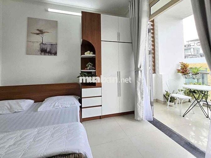 1PN Tách Bếp - Ban Công Lớn 🌇 Hẻm oto Full nội thất 100%