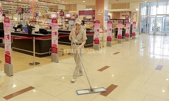 CHUỖI SIÊU THỊ Cần Gấp 03 Cô Tạp Vụ & 05 Bạn Nhân Viên Trực Quầy Hàng.