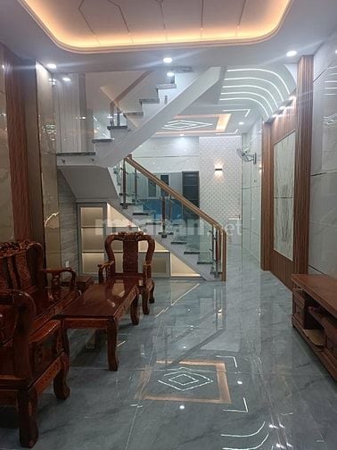 Nhà mới 4 tầng, 57m², 4PN, xe hơi tới cửa, đường Đất Mới, Bình Tân