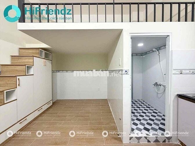 CĂN HỘ CÓ GÁC NỘI THẤT CƠ BẢN NGAY TẦNG TRỆT TUYẾN ĐƯỜNG PVC