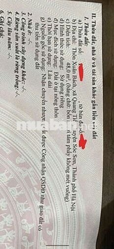 2. 1x tỷ Lô Full thổ cư KCN Nội Bài Xuân Bách Sóc Sơn,xe tải thông ngõ